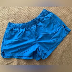 Blue Women's Shorts Baggies Pockets